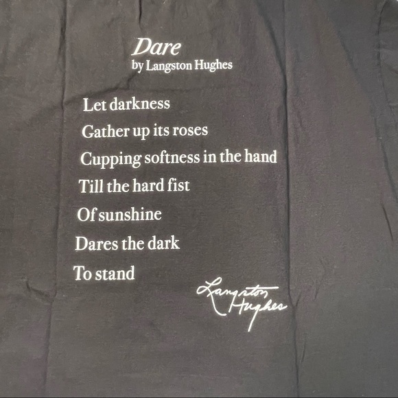 Awake New York Poet Langston Hughes Portrait & Verse Black 2XL Mens Size - Picture 4 of 7